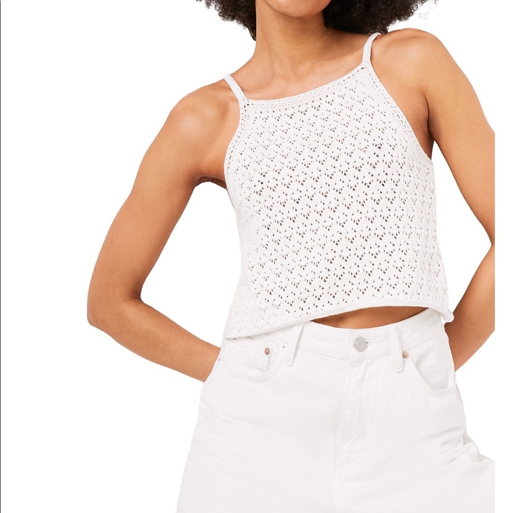 French Connection Nora Crochet
Cotton Tank Top